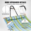VEVOR Double Quilted Fabric Hammock Two Person Hammock with Stand 480lb Capacity
