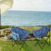Camping Chair Blue Alloy Steel