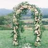 78"H x 45"W Metal Garden Arch Trellis; Adjustable Arbor Trellis for Garden Climbing Plants Support or Wedding Decor