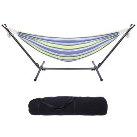 Steel frame, including high-end handbag. Indoor and outdoor Brazilian style cotton bed, suitable for backyard, camping, garden, green