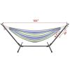 Steel frame, including high-end handbag. Indoor and outdoor Brazilian style cotton bed, suitable for backyard, camping, garden, green