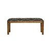 Black and White Upholstered Bench