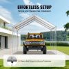 VEVOR 10 x 20 ft Carport Replacement Canopy Cover, Garage Top Tent Shelter Tarp Heavy-Duty Waterproof & UV Protected