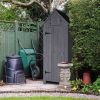 70in Black Double Slope Top Fir Courtyard Storage Room Dark Gray