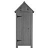 70in Black Double Slope Top Fir Courtyard Storage Room Dark Gray