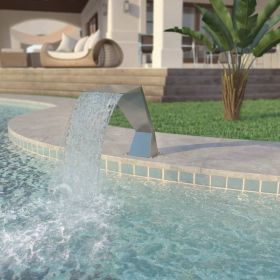 Pool Fountain Silver Stainless steel (SS 304) 25.2 x 11.8 x 20.5 in