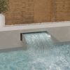 Waterfall Silver Stainless Steel 304 Medium Decorative Inlays