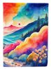 Brunia in Color House Flag Large Porch Sleeve Pole Decorative Outside Yard Banner Artwork Wall Hanging, Polyester, House Size, Multicolor