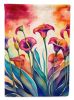 Calla Lilies in Color House Flag Large Porch Sleeve Pole Decorative Outside Yard Banner Artwork Wall Hanging, Polyester, House Size, Multicolor