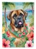 Mastiff Luau Garden Flag Mailbox Flag Decorative Yard Flag Banner Outside Patio Artwork Yard Flower Beds, Garden Size, Multicolor