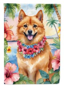 Finnish Spitz Luau Garden Flag Mailbox Flag Decorative Yard Flag Banner Outside Patio Artwork Yard Flower Beds, Garden Size, Multicolor