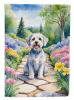 Dandie Dinmont Terrier Spring Path Garden Flag Mailbox Flag Decorative Yard Flag Banner Outside Patio Artwork Yard Flower Beds, Garden Size