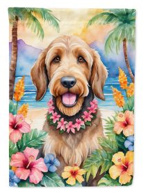 Otterhound Luau Garden Flag Mailbox Flag Decorative Yard Flag Banner Outside Patio Artwork Yard Flower Beds, Garden Size, Multicolor