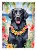 Flat-Coated Retriever Luau Garden Flag Mailbox Flag Decorative Yard Flag Banner Outside Patio Artwork Yard Flower Beds, Garden Size, Multicolor