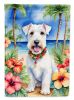 Sealyham Terrier Luau Garden Flag Mailbox Flag Decorative Yard Flag Banner Outside Patio Artwork Yard Flower Beds, Garden Size, Multicolor