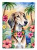 Saluki Luau Garden Flag Mailbox Flag Decorative Yard Flag Banner Outside Patio Artwork Yard Flower Beds, Garden Size, Multicolor