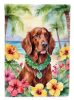 Irish Setter Luau Garden Flag Mailbox Flag Decorative Yard Flag Banner Outside Patio Artwork Yard Flower Beds, Garden Size, Multicolor