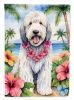 Komondor Luau Garden Flag Mailbox Flag Decorative Yard Flag Banner Outside Patio Artwork Yard Flower Beds, Garden Size, Multicolor