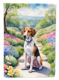 American Foxhound Spring Garden Garden Flag Mailbox Flag Decorative Yard Flag Banner Outside Patio Artwork Yard Flower Beds, Garden Size, Multicolor