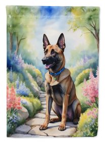 Belgian Malinois Spring Garden Garden Flag Mailbox Flag Decorative Yard Flag Banner Outside Patio Artwork Yard Flower Beds, Garden Size, Multicolor