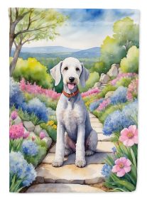 Bedlington Terrier Spring Garden Garden Flag Mailbox Flag Decorative Yard Flag Banner Outside Patio Artwork Yard Flower Beds, Garden Size, Multicolor