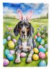Bluetick Coonhound Easter Egg Hunt House Flag Large Porch Sleeve Pole Decorative Outside Yard Banner Artwork Wall Hanging, Polyester, House Size