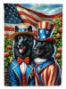 All American Belgian Sheepdog House Flag Large Porch Sleeve Pole Decorative Outside Yard Banner Artwork Wall Hanging, Polyester, House Size