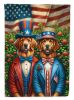 All American Chesapeake Bay Retriever House Flag Large Porch Sleeve Pole Decorative Outside Yard Banner Artwork Wall Hanging, Polyester, House Size
