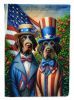 All American German Wirehaired Pointer House Flag Large Porch Sleeve Pole Decorative Outside Yard Banner Artwork Wall Hanging, Polyester, House Size