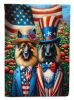 All American Belgian Tervuren House Flag Large Porch Sleeve Pole Decorative Outside Yard Banner Artwork Wall Hanging, Polyester, House Size