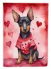 Manchester Terrier My Valentine Garden Flag Mailbox Flag Decorative Yard Flag Banner Outside Patio Artwork Yard Flower Beds, Garden Size, Multicolor