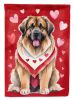 Leonberger My Valentine Garden Flag Mailbox Flag Decorative Yard Flag Banner Outside Patio Artwork Yard Flower Beds, Garden Size, Multicolor