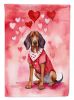 Redbone Coonhound My Valentine Garden Flag Mailbox Flag Decorative Yard Flag Banner Outside Patio Artwork Yard Flower Beds, Garden Size, Multicolor