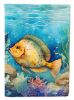 Flounder House Flag Large Porch Sleeve Pole Decorative Outside Yard Banner Artwork Wall Hanging, Polyester, House Size, Multicolor