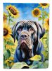 Neapolitan Mastiff in Sunflowers Garden Flag Mailbox Flag Decorative Yard Flag Banner Outside Patio Artwork Yard Flower Beds, Garden Size, Multicolor