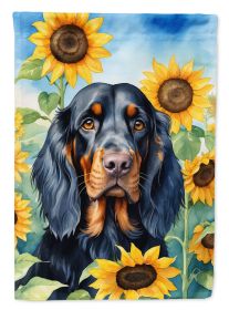 Gordon Setter in Sunflowers Garden Flag Mailbox Flag Decorative Yard Flag Banner Outside Patio Artwork Yard Flower Beds, Garden Size, Multicolor