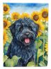 Puli in Sunflowers Garden Flag Mailbox Flag Decorative Yard Flag Banner Outside Patio Artwork Yard Flower Beds, Garden Size, Multicolor