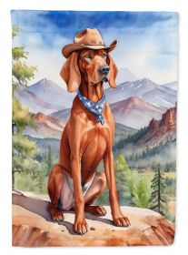 Redbone Coonhound Cowboy Welcome Garden Flag Mailbox Flag Decorative Yard Flag Banner Outside Patio Artwork Yard Flower Beds, Garden Size, Multicolor