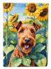 Irish Terrier in Sunflowers Garden Flag Mailbox Flag Decorative Yard Flag Banner Outside Patio Artwork Yard Flower Beds, Garden Size, Multicolor