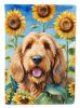 Otterhound in Sunflowers Garden Flag Mailbox Flag Decorative Yard Flag Banner Outside Patio Artwork Yard Flower Beds, Garden Size, Multicolor