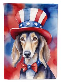 Saluki Patriotic American Garden Flag Mailbox Flag Decorative Yard Flag Banner Outside Patio Artwork Yard Flower Beds, Garden Size, Multicolor
