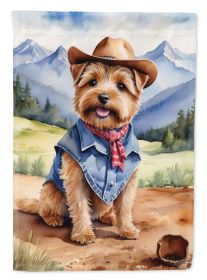 Norfolk Terrier Cowboy Welcome Garden Flag Mailbox Flag Decorative Yard Flag Banner Outside Patio Artwork Yard Flower Beds, Garden Size, Multicolor