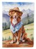 Nova Scotia Duck Tolling Retriever Cowboy Welcome Garden Flag Mailbox Flag Decorative Yard Flag Banner Outside Patio Artwork Yard Flower Beds