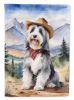 Bearded Collie Cowboy Welcome Garden Flag Mailbox Flag Decorative Yard Flag Banner Outside Patio Artwork Yard Flower Beds, Garden Size, Multicolor