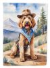 Otterhound Cowboy Welcome Garden Flag Mailbox Flag Decorative Yard Flag Banner Outside Patio Artwork Yard Flower Beds, Garden Size, Multicolor
