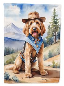 Otterhound Cowboy Welcome Garden Flag Mailbox Flag Decorative Yard Flag Banner Outside Patio Artwork Yard Flower Beds, Garden Size, Multicolor
