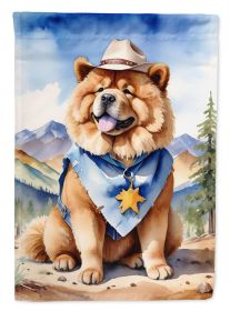 Chow Chow Cowboy Welcome Garden Flag Mailbox Flag Decorative Yard Flag Banner Outside Patio Artwork Yard Flower Beds, Garden Size, Multicolor