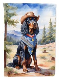 Gordon Setter Cowboy Welcome Garden Flag Mailbox Flag Decorative Yard Flag Banner Outside Patio Artwork Yard Flower Beds, Garden Size, Multicolor