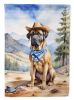 Mastiff Cowboy Welcome Garden Flag Mailbox Flag Decorative Yard Flag Banner Outside Patio Artwork Yard Flower Beds, Garden Size, Multicolor