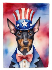 Manchester Terrier Patriotic American Garden Flag Mailbox Flag Decorative Yard Flag Banner Outside Patio Artwork Yard Flower Beds, Garden Size